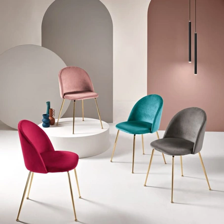 Sedia Venezia in velluto di Ikone Casa