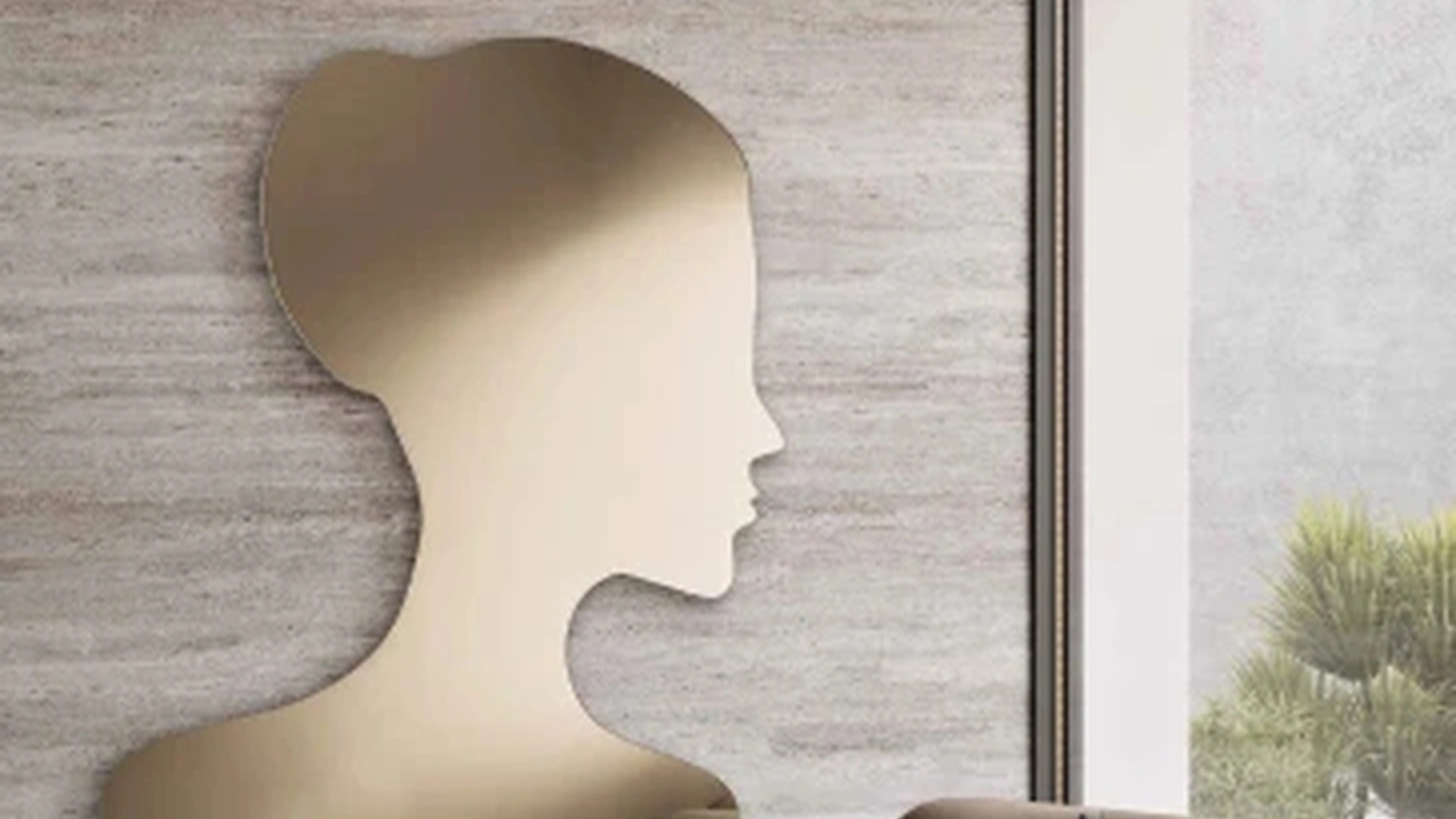 Specchio scultura Skin di Capodarte