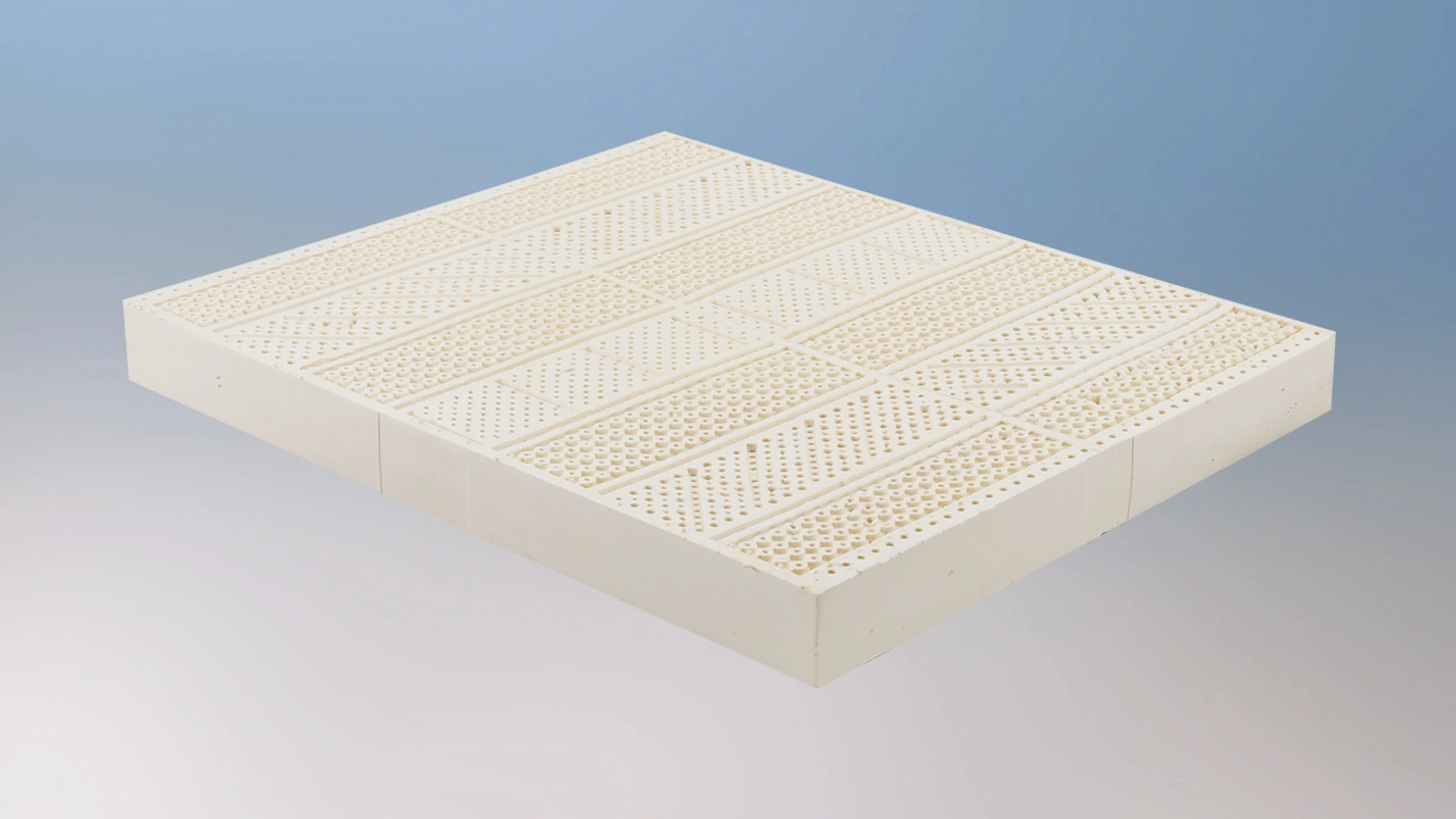 Materasso matrimoniale in lattice naturale traspirante e indeformabile Ergolatex de Il Benessere