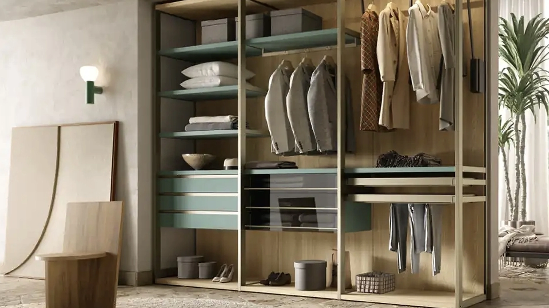 Cabina armadio Antares A123 di Moretti Compact Giorno Notte