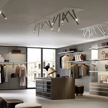 Cabina armadio stile boutique Gemini G227 di Moretti Compact Giorno Notte