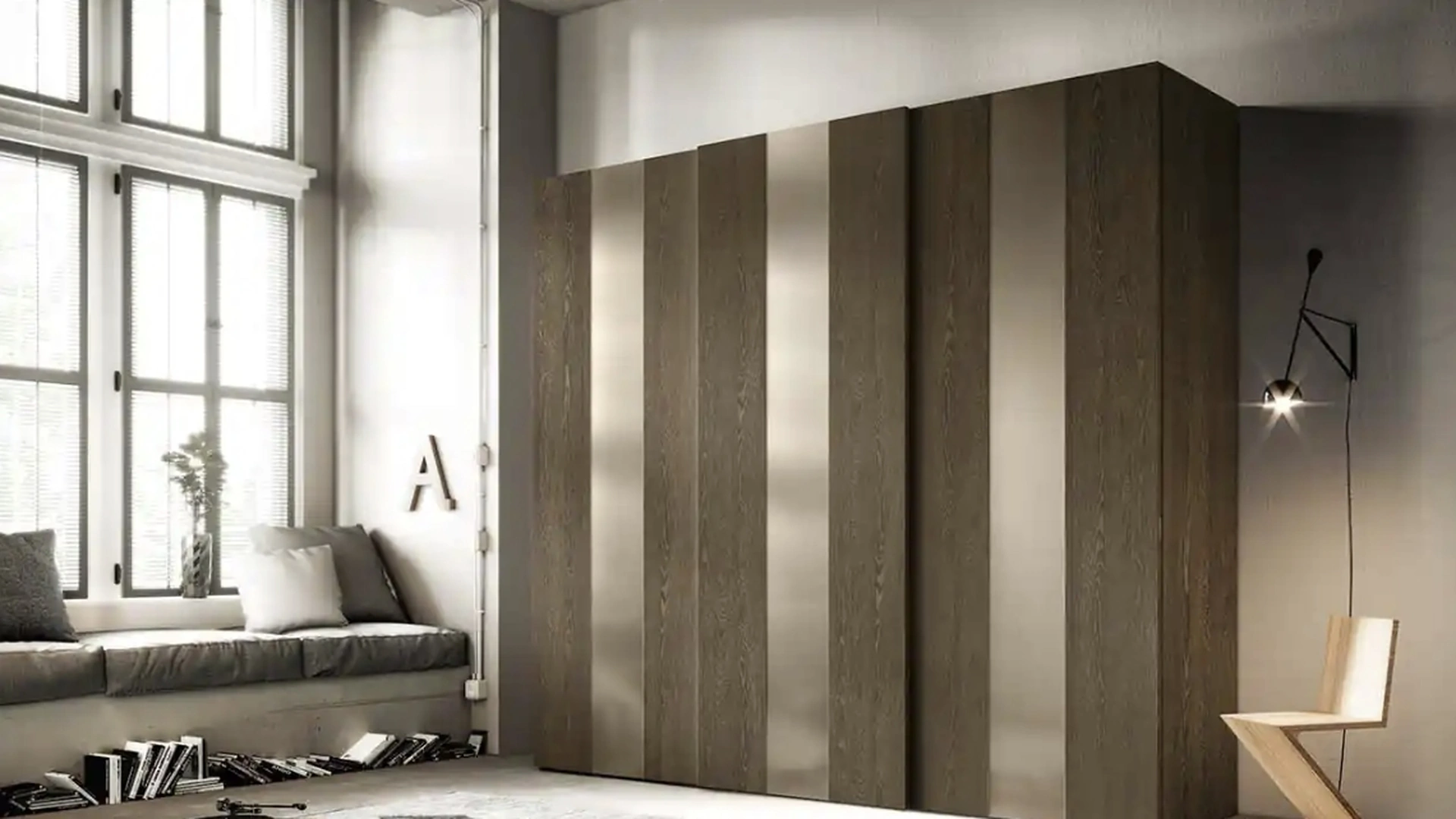 Armadio Maestrale S180 di Moretti Compact Giorno Notte