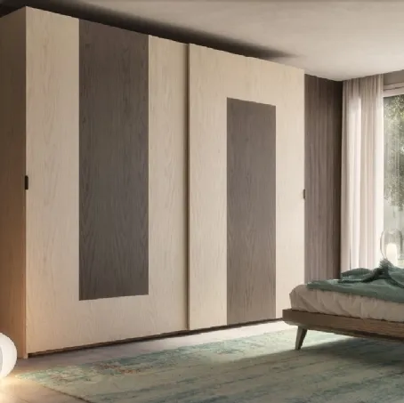 Armadio con ante scorrevoli Trend Style TR2401 in legno di Imba Srl