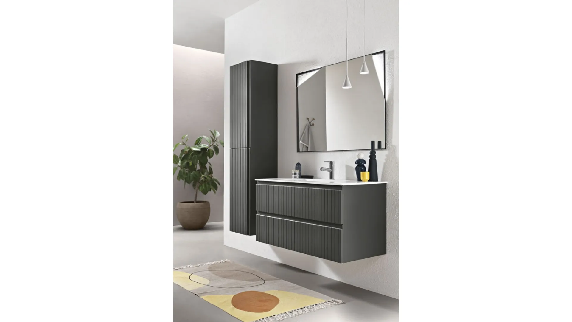 Mobile da Bagno Artico Antracite di Bluelife