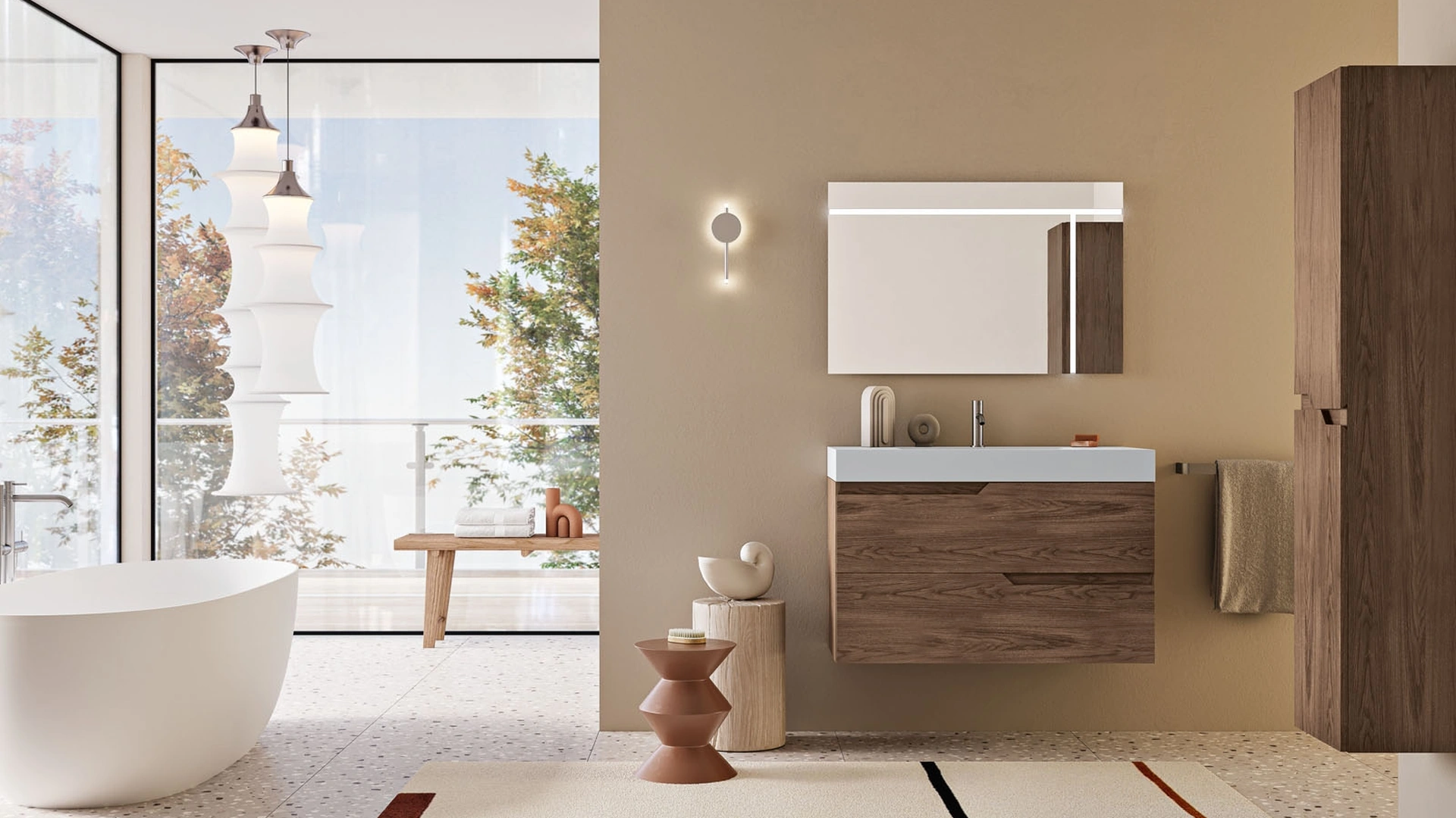 Mobile da Bagno sospeso Bora 01 di Bluelife