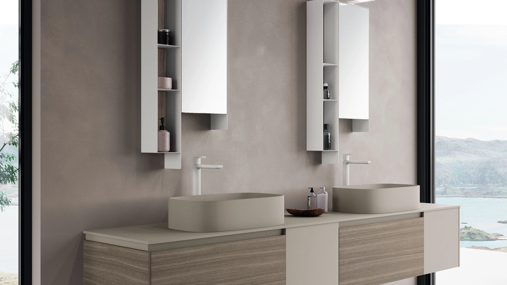 Mobile da Bagno sospeso M2 System 246 di Baxar