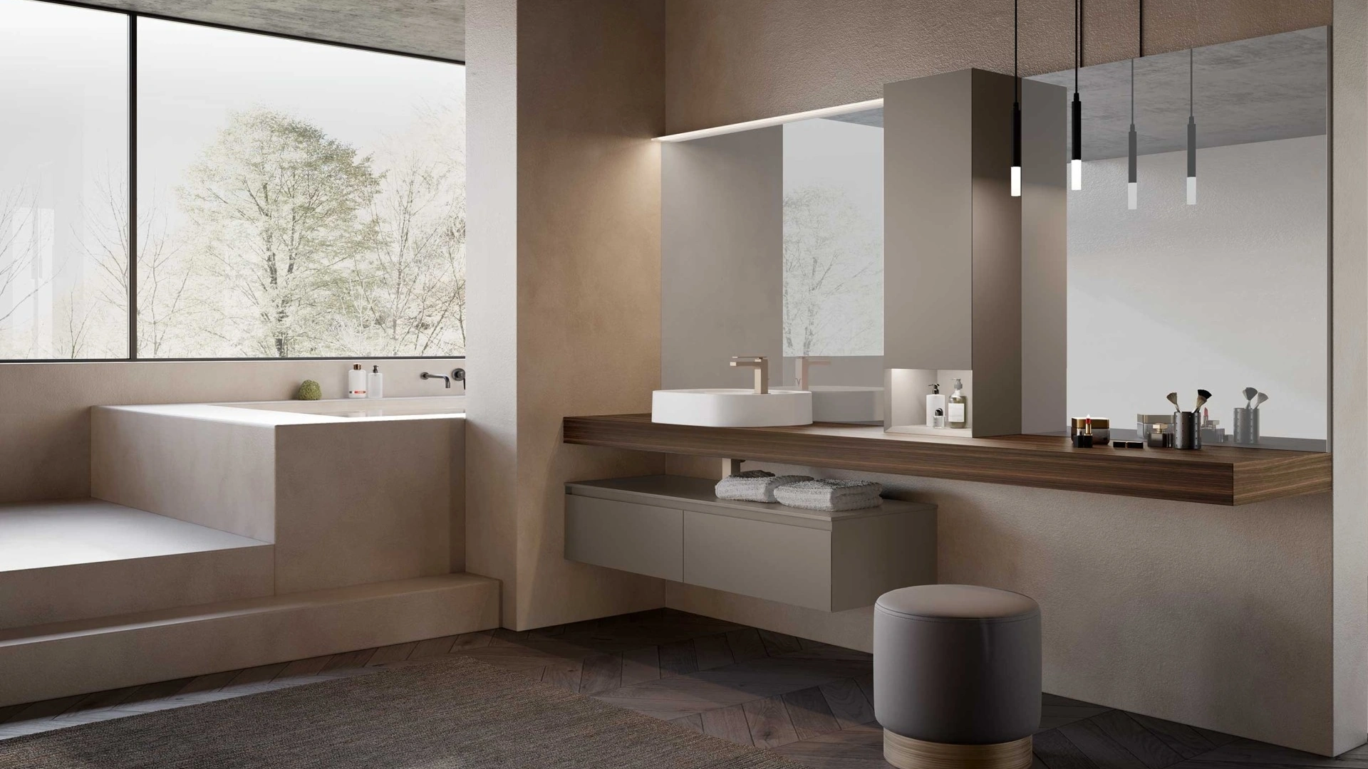 Mobile da Bagno sospeso M3 System 312 di Baxar