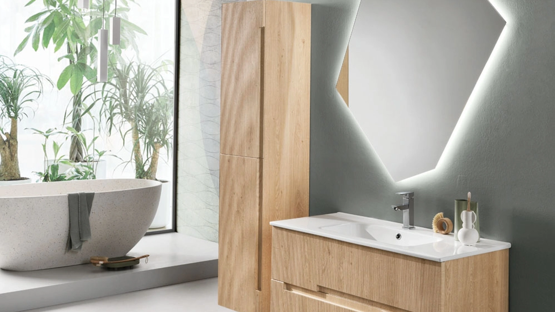 Mobile da Bagno sospeso Righe 01 di Bluelife