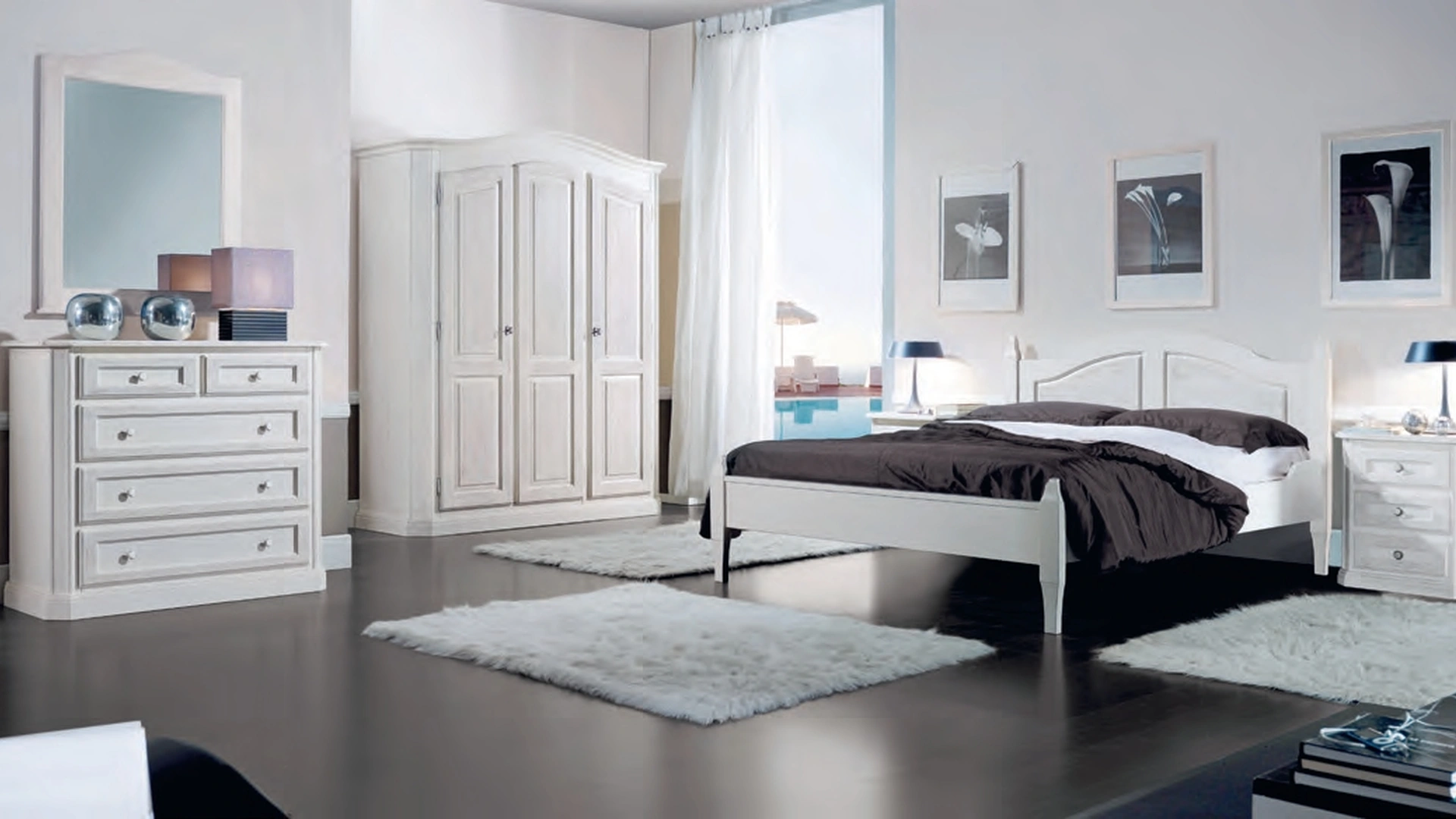 Letto Marte 321/A in massello di abete di Imba Srl