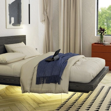 Letto Nova Fly Antracite in Frassino di Imba Srl