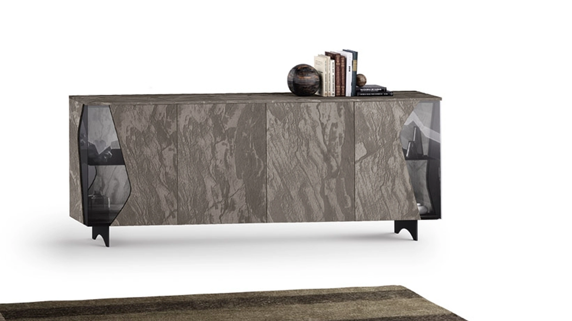 Madia 07-1 in materico con inserti in vetro di Corso 11