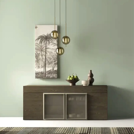 Madia Kosmos KM322 in legno e vetro di Moretti Compact Giorno Notte