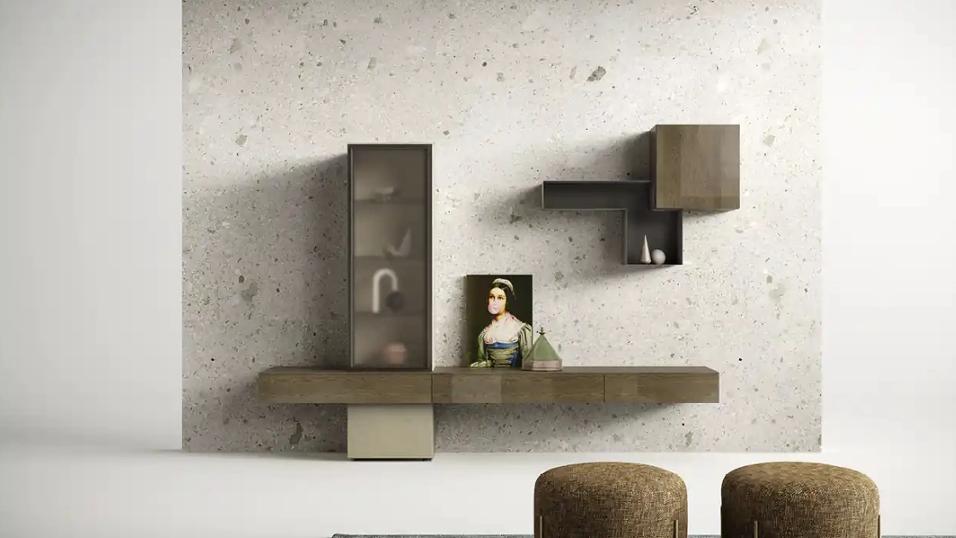 Parete Attrezzata Kosmos KC112 di Moretti Compact Giorno Notte