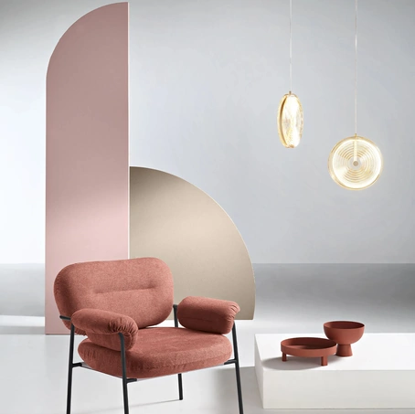 Poltrona in tessuto imbottito Cuky di Ikone Casa