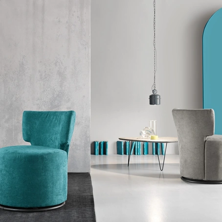 Poltroncina Lorena in tessuto di Ikone Casa