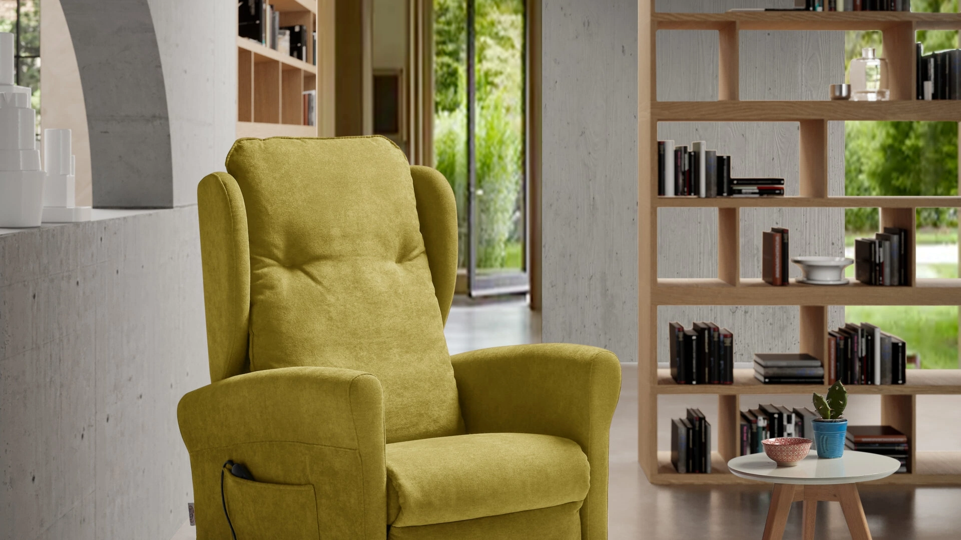 Poltrona Relax Lift Omega in tessuto imbottito de Il Benessere