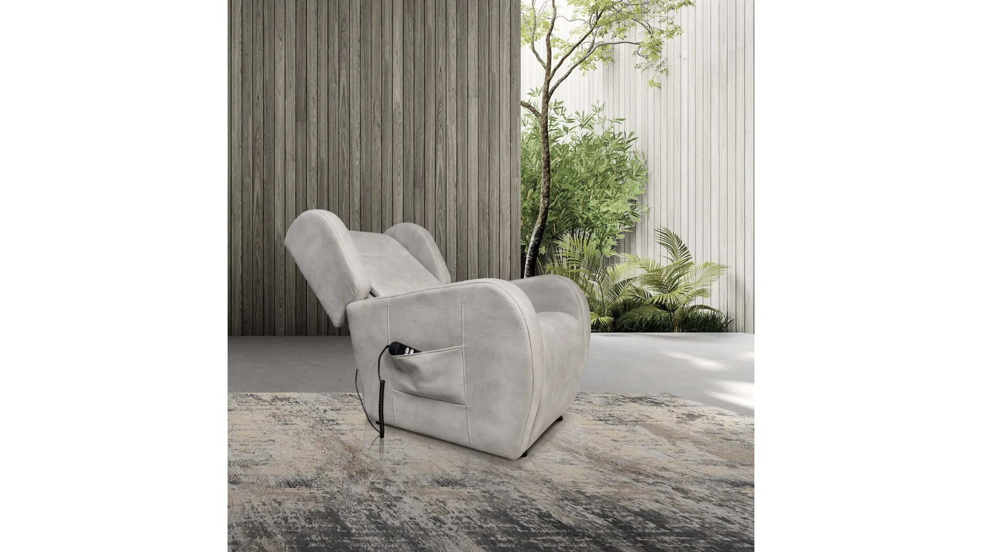 Poltrona Relax Urban Style SD211 in ecopelle Nabuk di Imba Srl