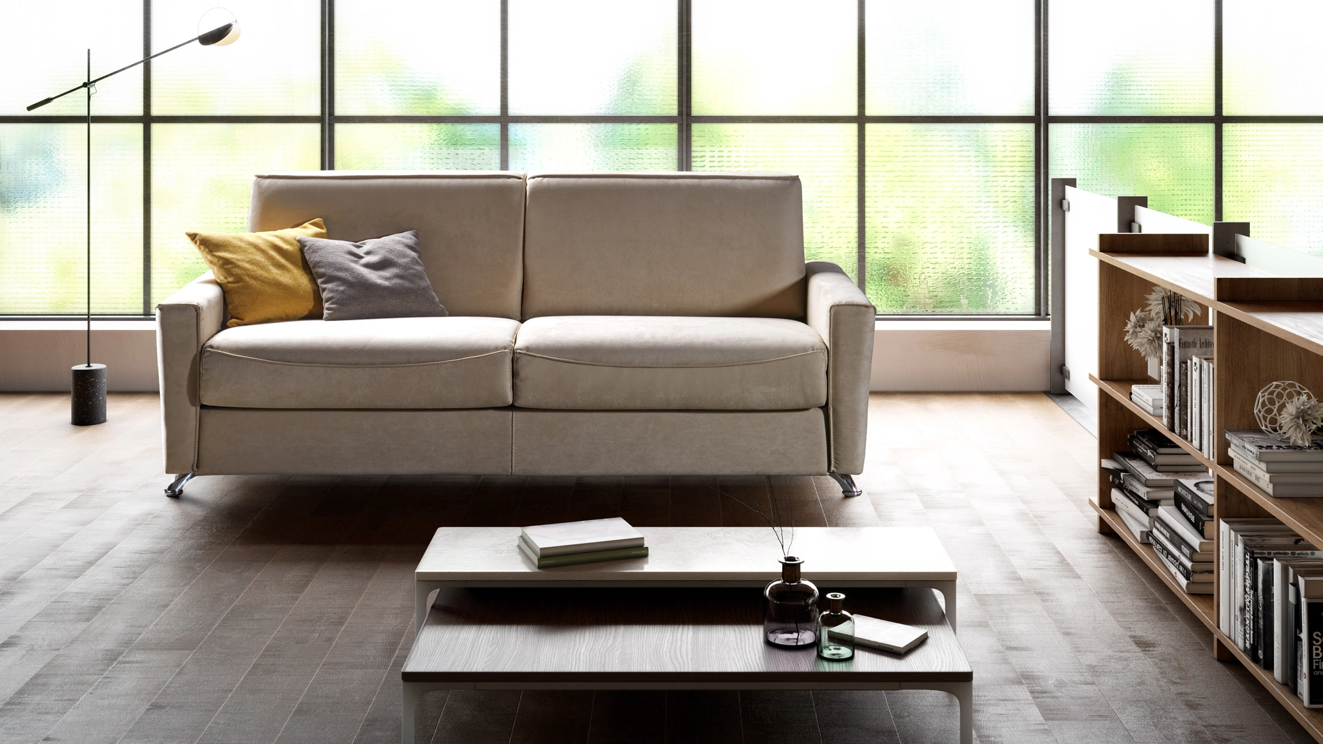 Divano Letto in pelle Boss de Il Benessere