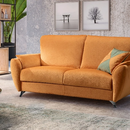 Divano Letto lineare in tessuto Dubai de Il Benessere