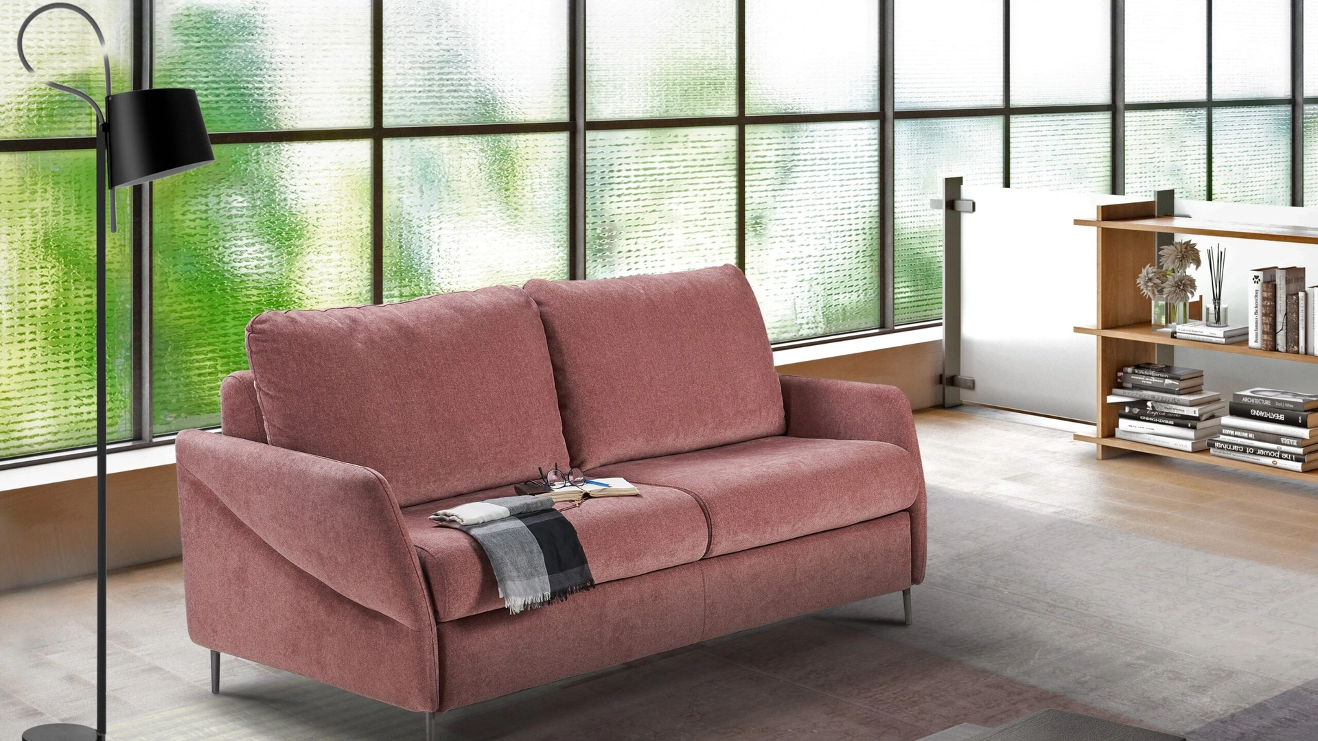 Divano Letto in tessuto Oslo de Il Benessere