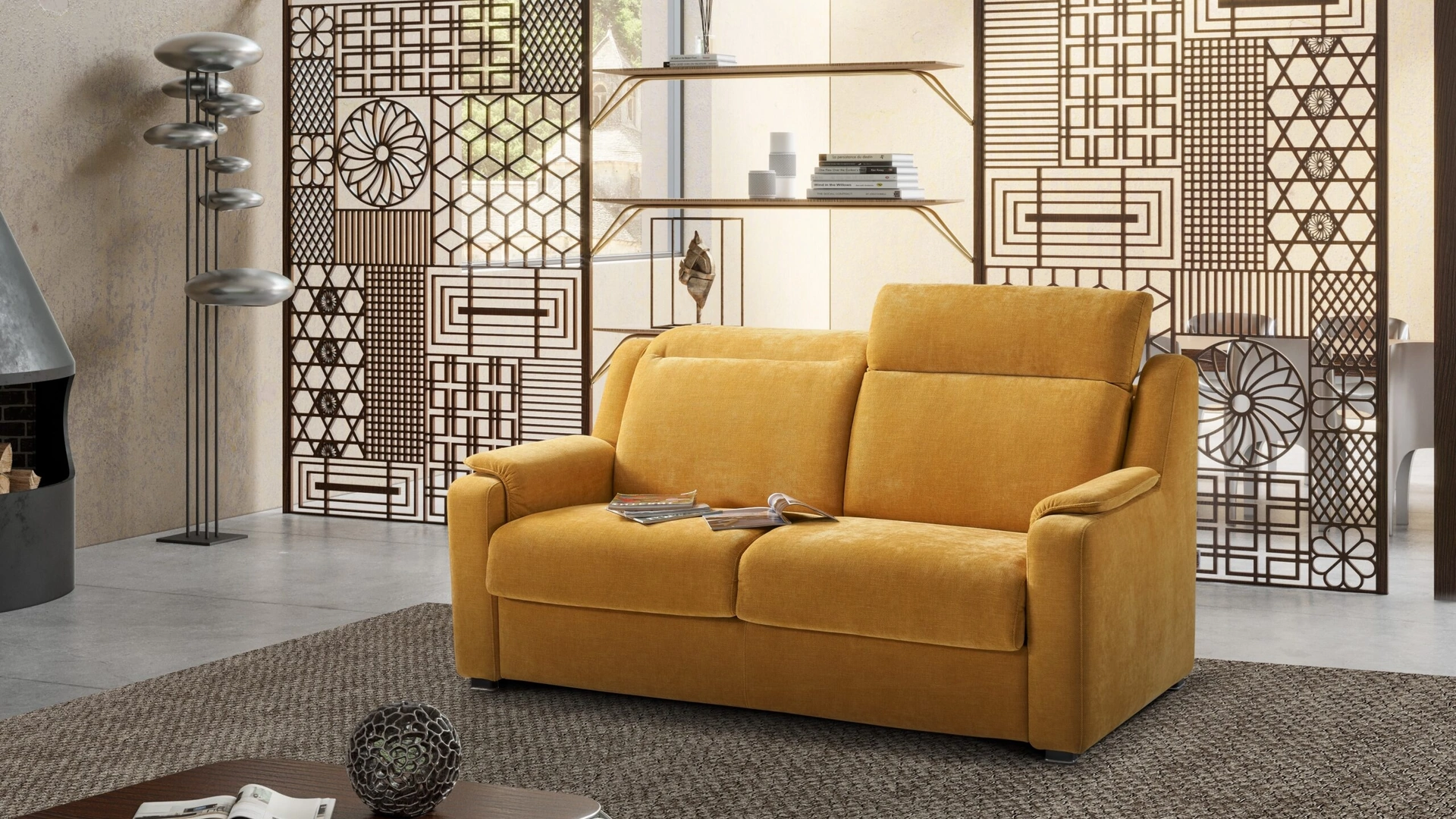 Divano Letto in tessuto Saint Louis de Il Benessere