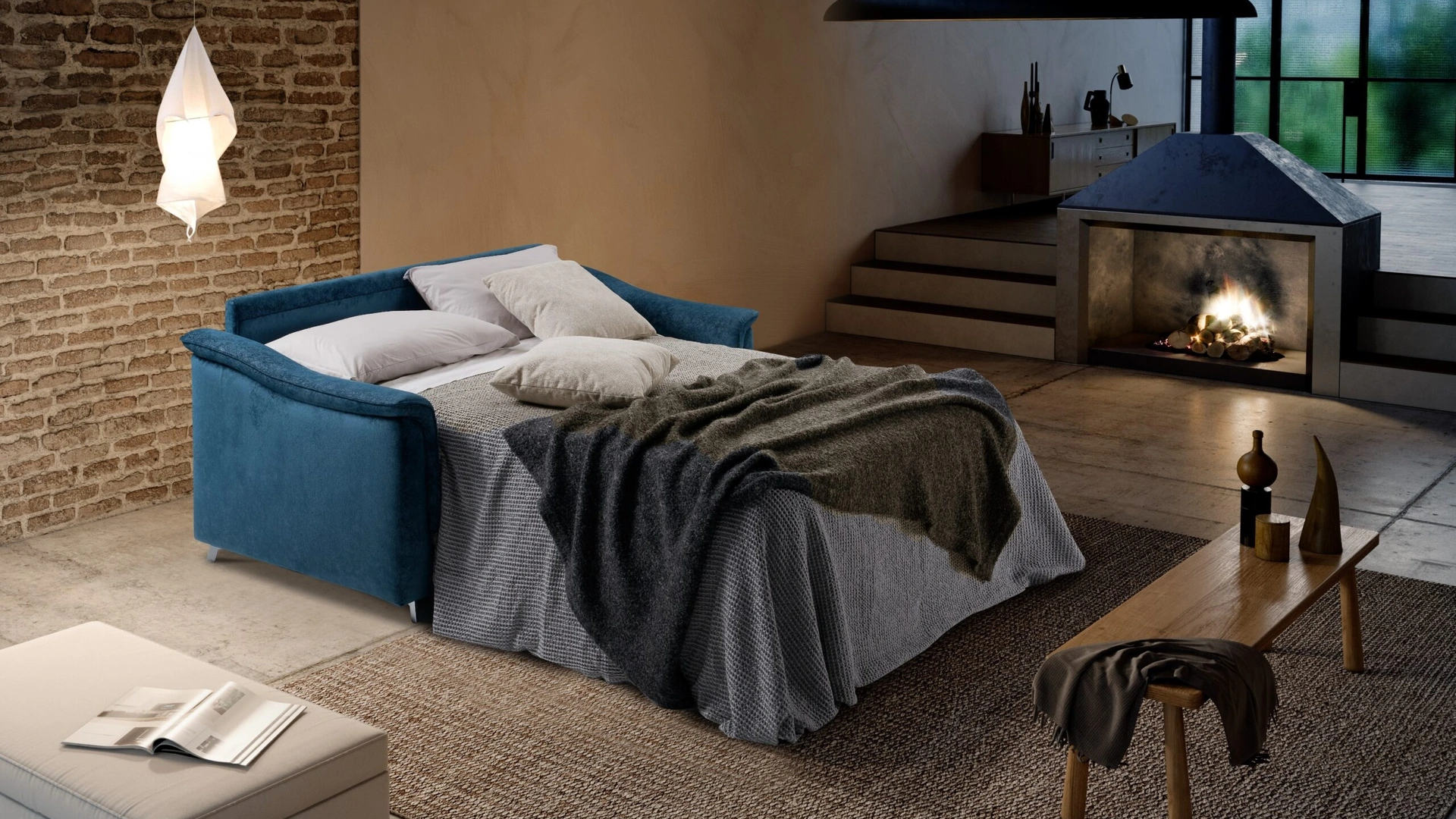 Divano Letto in tessuto Tango de Il Benessere