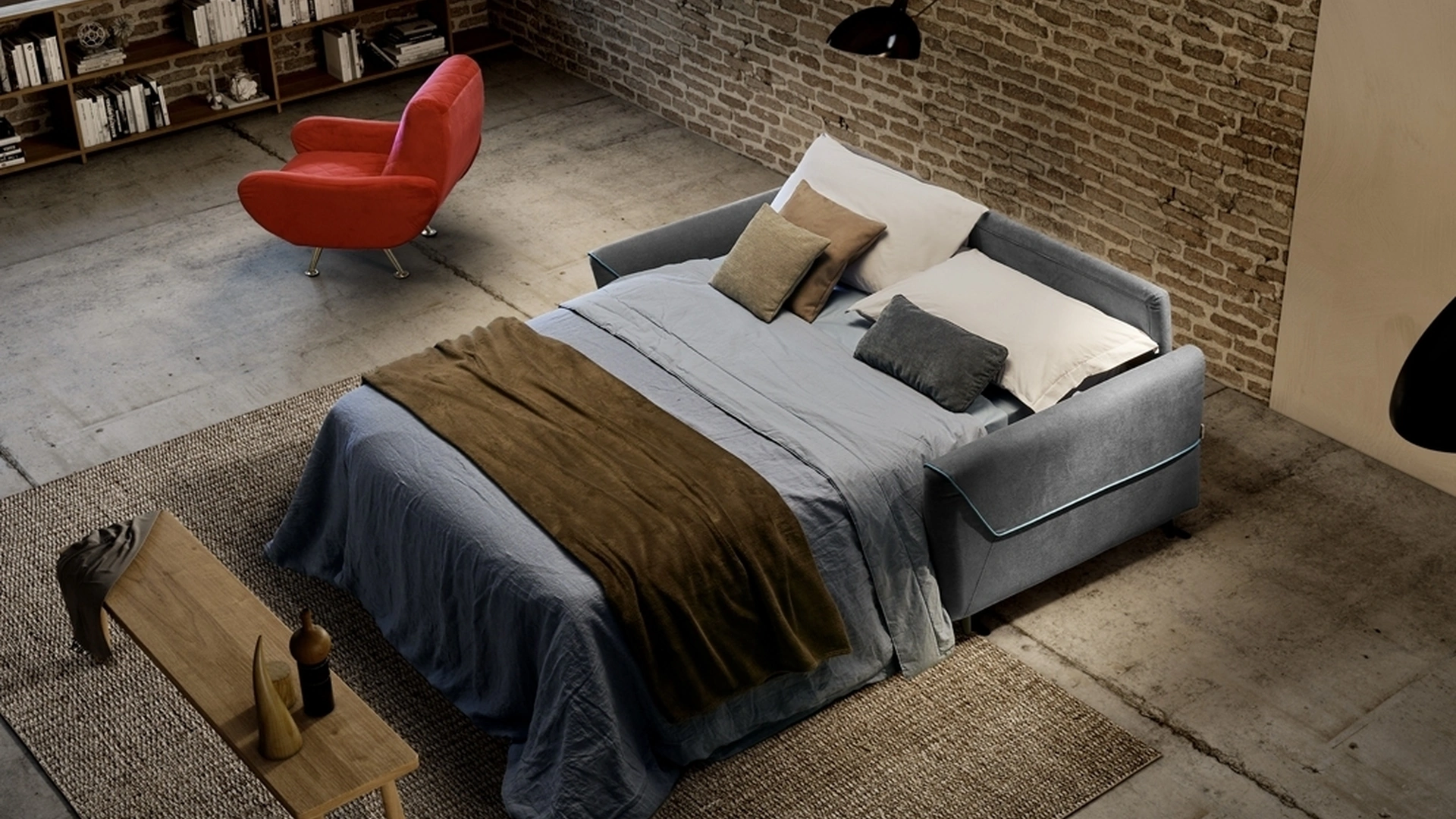 Divano Letto lineare Teo de Il Benessere