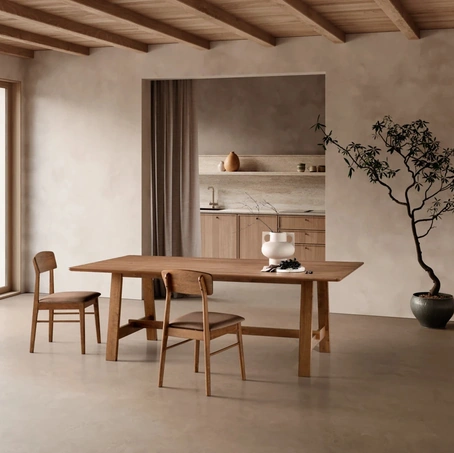 Sedia in legno di gomma Core di Ikone Casa