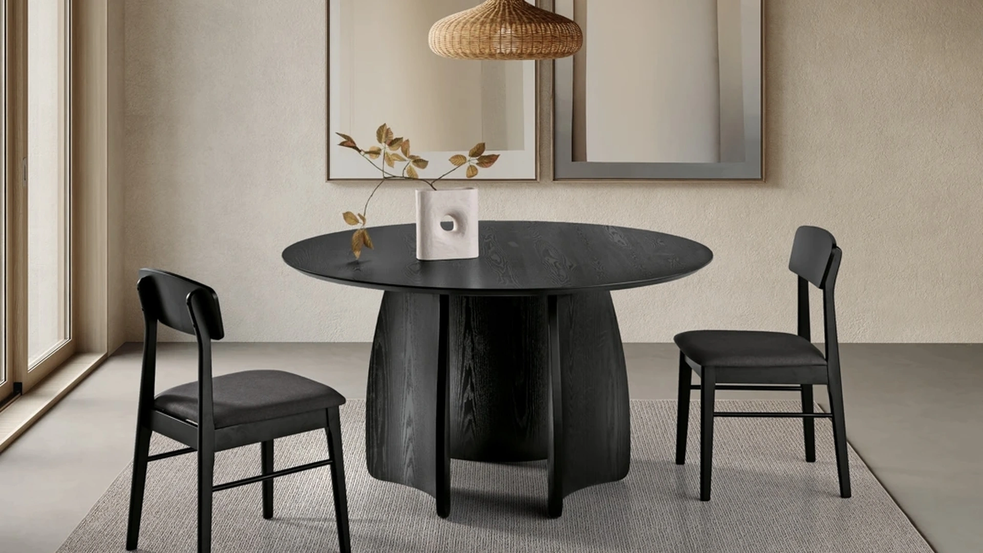 Sedia in legno di gomma Core di Ikone Casa