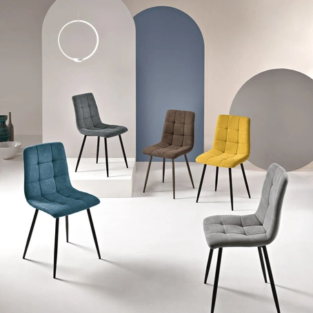 Sedia Katerine in tessuto trapuntato di Ikone Casa