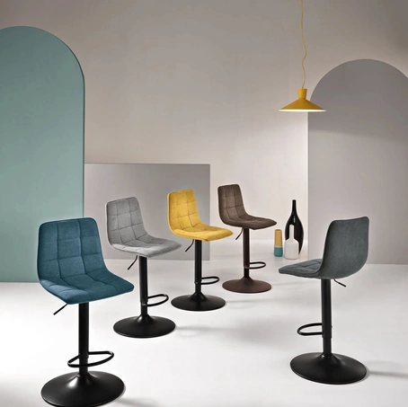 Sgabello imbottito Katerine di Ikone Casa