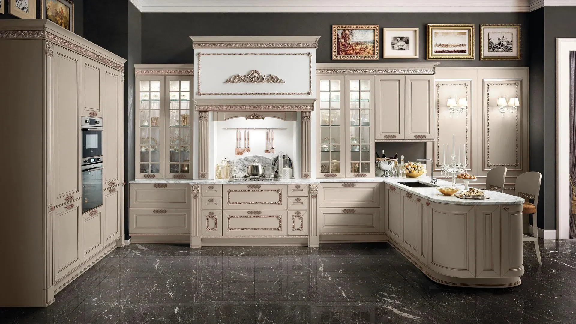 Cucina Classica con penisola Dolcevita 10 di Stosa