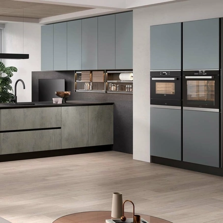 Cucina Moderna Korinna Nube e Cemento di Evo Cucine