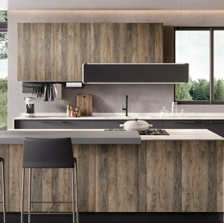 Cucina Moderna Korinna Rovere vintage di Evo Cucine