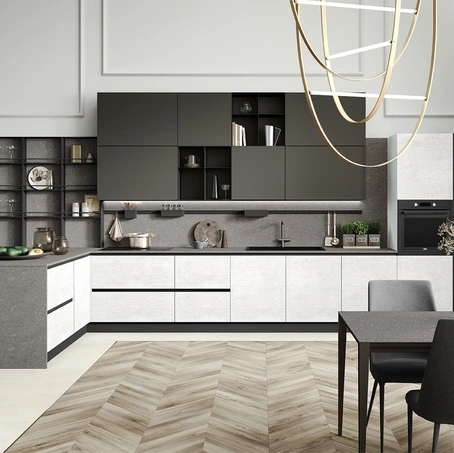 Cucina Moderna Rio Rovere e Fumo di Evo Cucine
