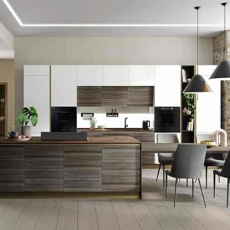 Cucina Moderna Rio Rovere e Perla di Evo Cucine