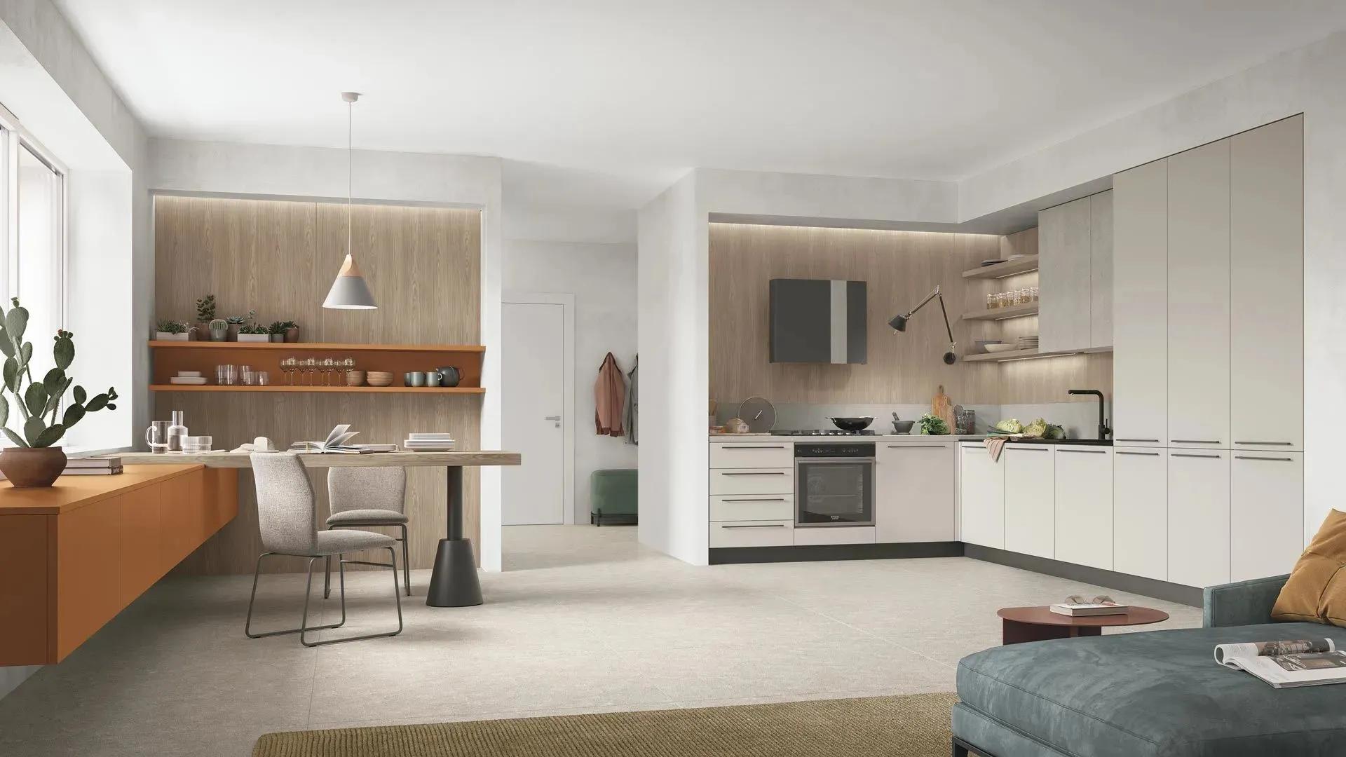 Cucina Moderna angolare Young 04 di Stosa