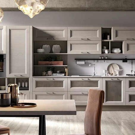 Cucina lineare su misura Gea Canapa di Evo Cucine